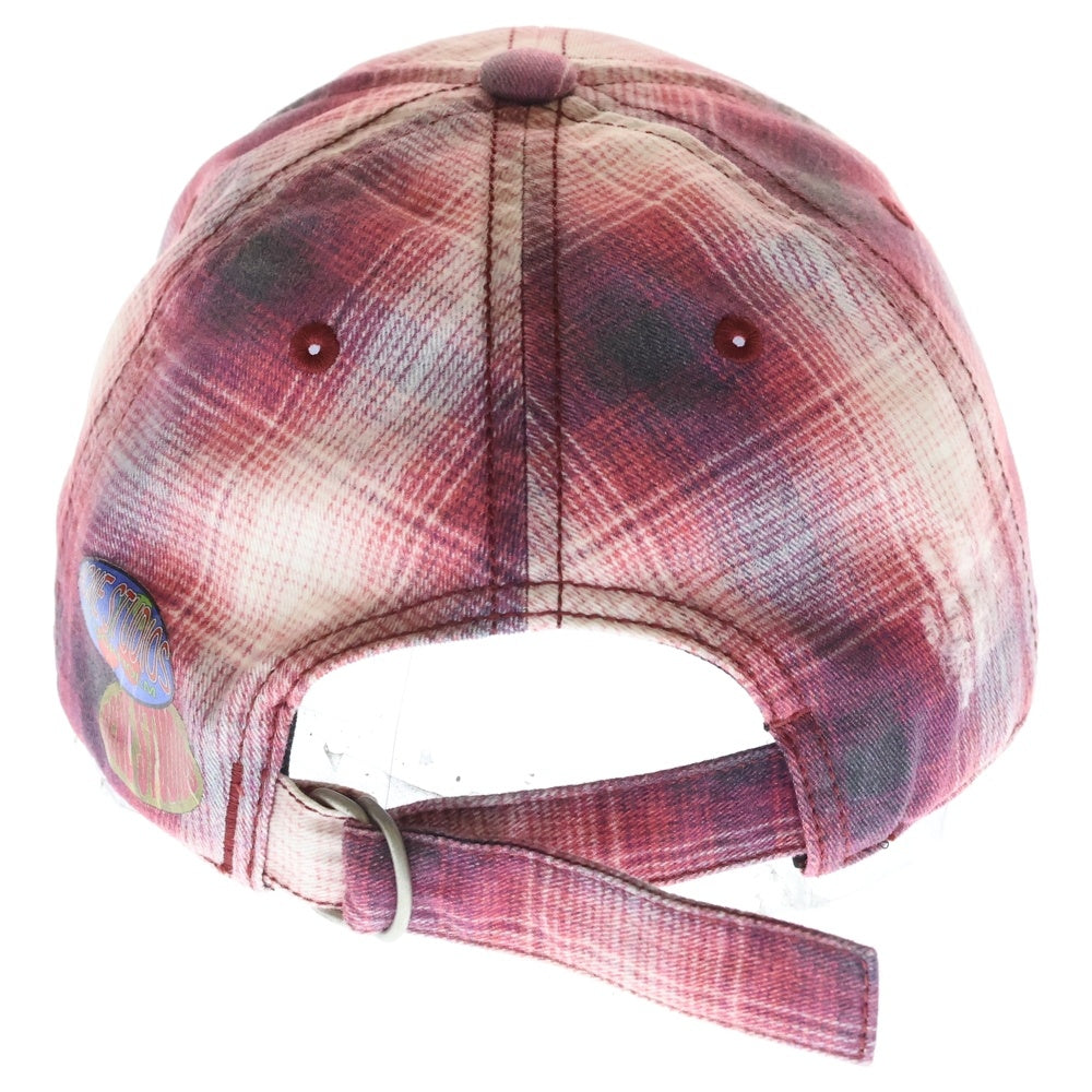 Acne Studios(アクネ ストゥディオズ) Distressed cap ディストレスト キャップ フロントロゴ キャップ 帽子 レッド FN-UX-HATS000335