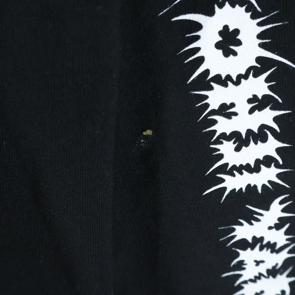 SUPREME(シュプリーム) 25AW ×Y's by Yohji Yamamoto L/S Tee ワイズ バイ ヨウジヤマモト 袖ロゴプリントクルーネック長袖Tシャツカットソー ブラック