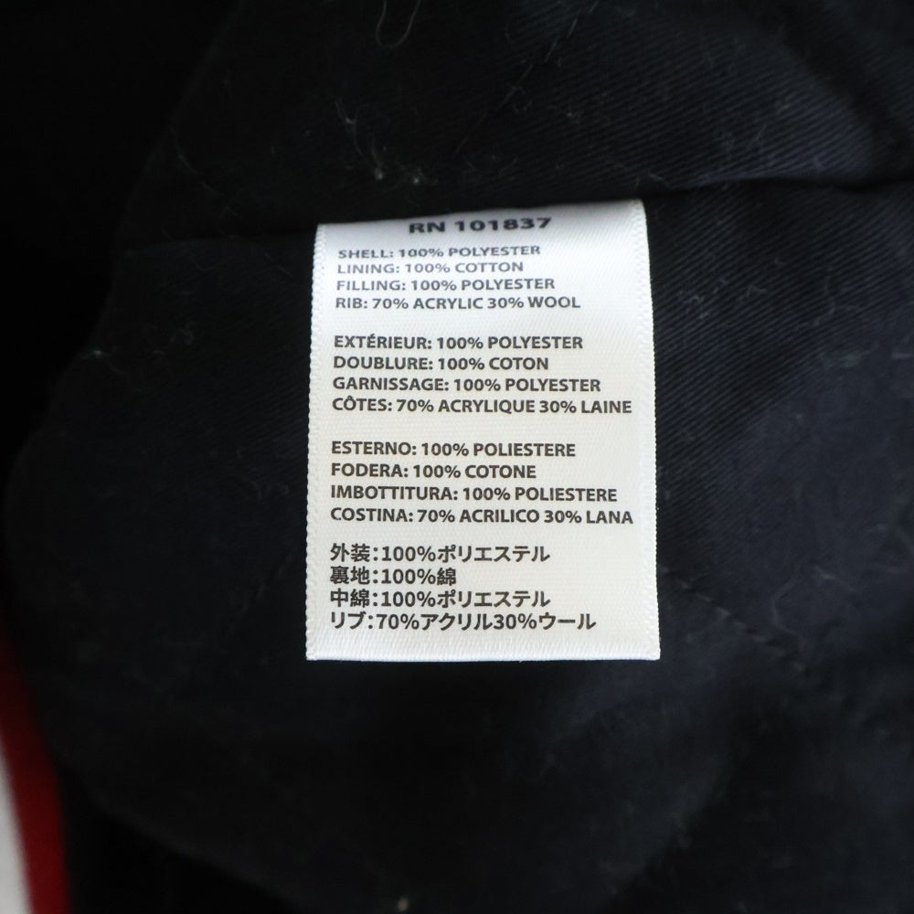 SUPREME(シュプリーム) 21AW ×Mitchell & Ness Varsity Jacket ミッチェルアンドネス サテン バーシティジャケット ブラック/レッド