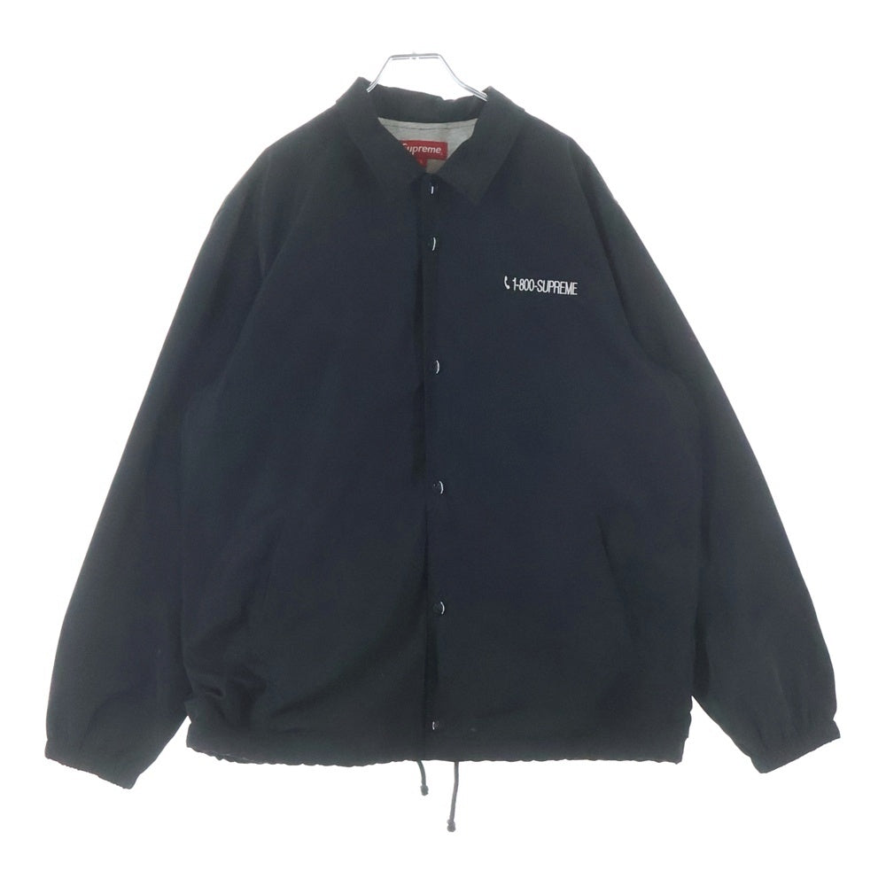 SUPREME(シュプリーム) 19AW NYC Coaches Jacket フロント刺繍 コーチジャケット ブラック