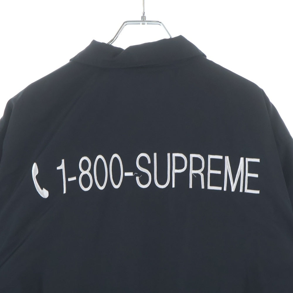 SUPREME(シュプリーム) 19AW NYC Coaches Jacket フロント刺繍 コーチジャケット ブラック