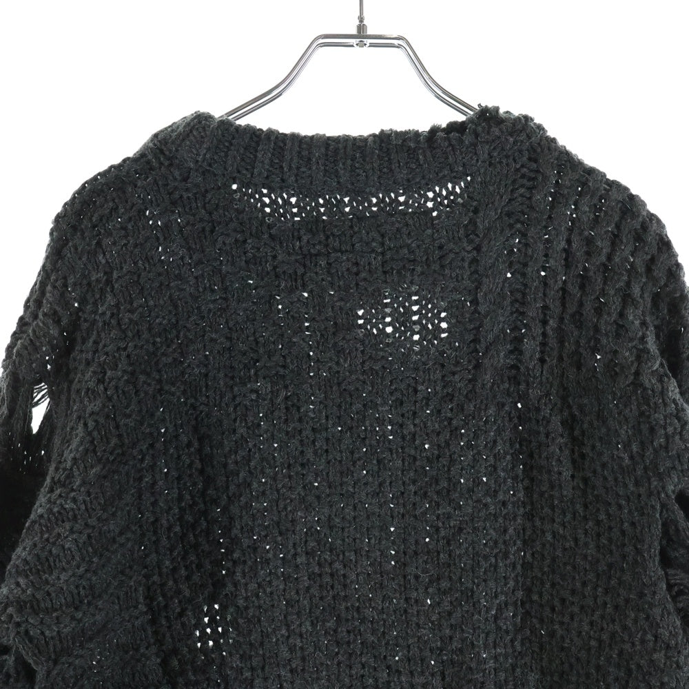 NEIGHBORHOOD(ネイバーフッド) 23AW PATCHWORK SAVAGE SWEATER パッチワーク サベージ ニット セーター グレー 232FUNH-KNM01