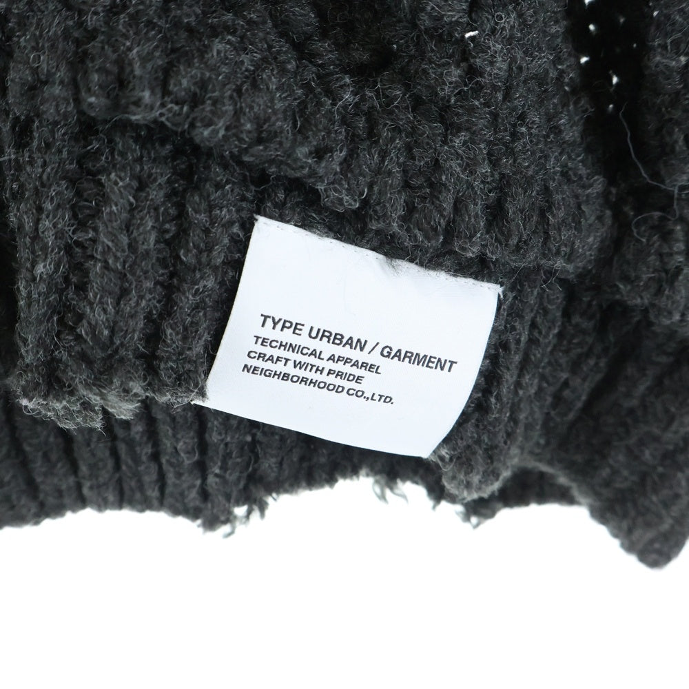 NEIGHBORHOOD(ネイバーフッド) 23AW PATCHWORK SAVAGE SWEATER パッチワーク サベージ ニット セーター グレー 232FUNH-KNM01
