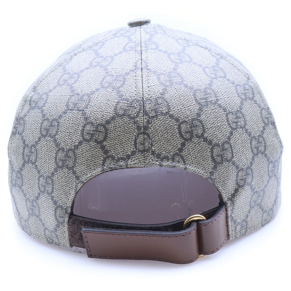 GUCCI(グッチ) GGスプリーム コーティング 6パネル ベースボールキャップ ブラウン 624478 4HK54 レディース
