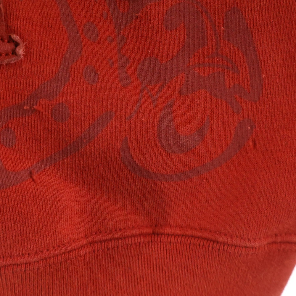 SUPREME(シュプリーム) 25SS Leather Applique Zip Up Hooded Sweatshirt レザー アップリケ ジップアップ スウェットシャツパーカー フーディ レッド