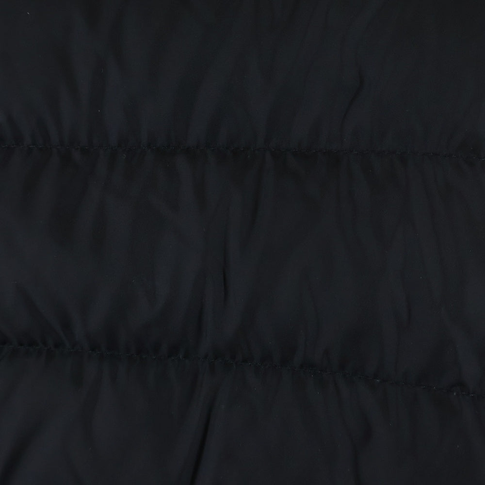 MONCLER(モンクレール) 24AW CARDIGAN TRICOT カーディガン トリコット アームニット切り替え ロゴワッペン ジップアップ フーデッド ダウンジャケット ブラック J20919B50800 A9340