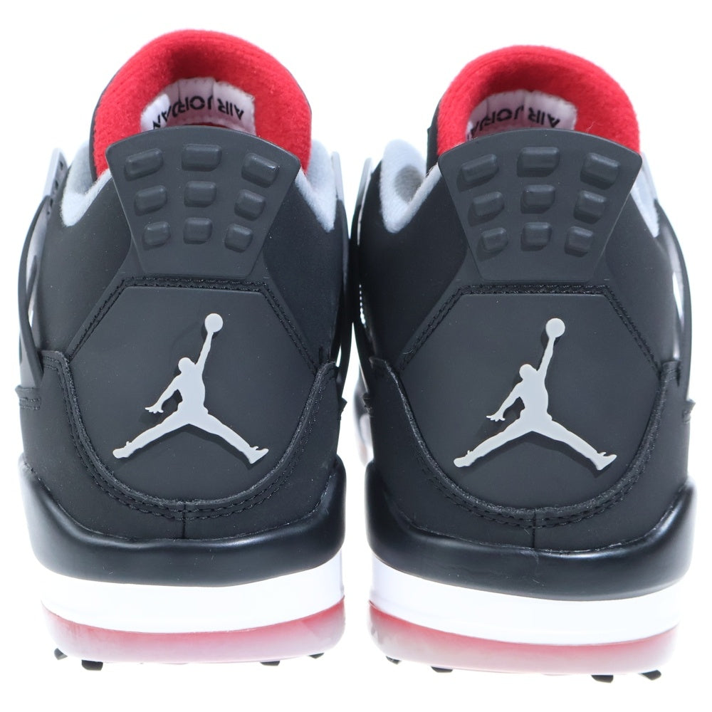 NIKE(ナイキ) AIR JORDAN 4 Golf Bred エアジョーダン ゴルフ ブレッド ローカットスニーカー ブラック/レッド US8/26.0cm CU9981-002