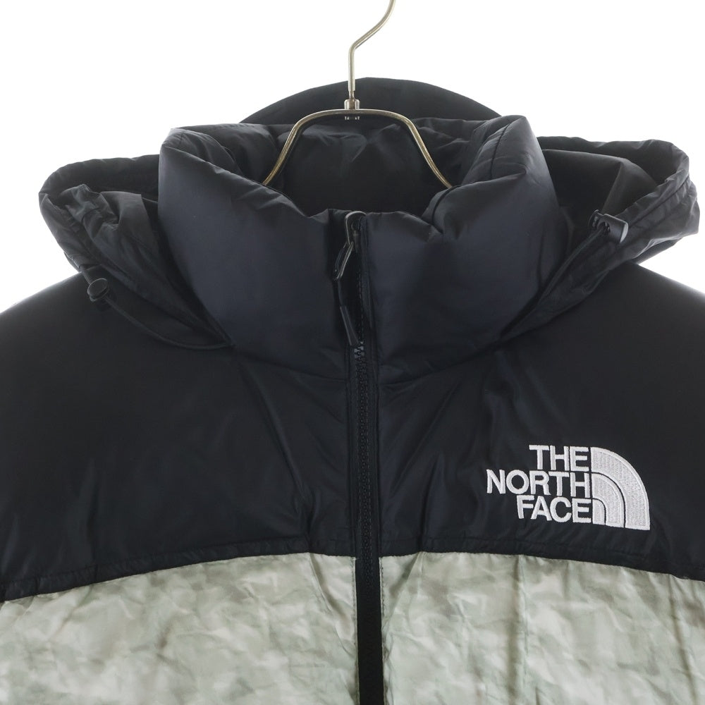SUPREME(シュプリーム) 19AW ×THE NORTH FACE Paper Print Nuptse Jacket ザ ノースフェイス ペーパープリント ヌプシ ナイロン ダウンジャケット グレー ND91806I