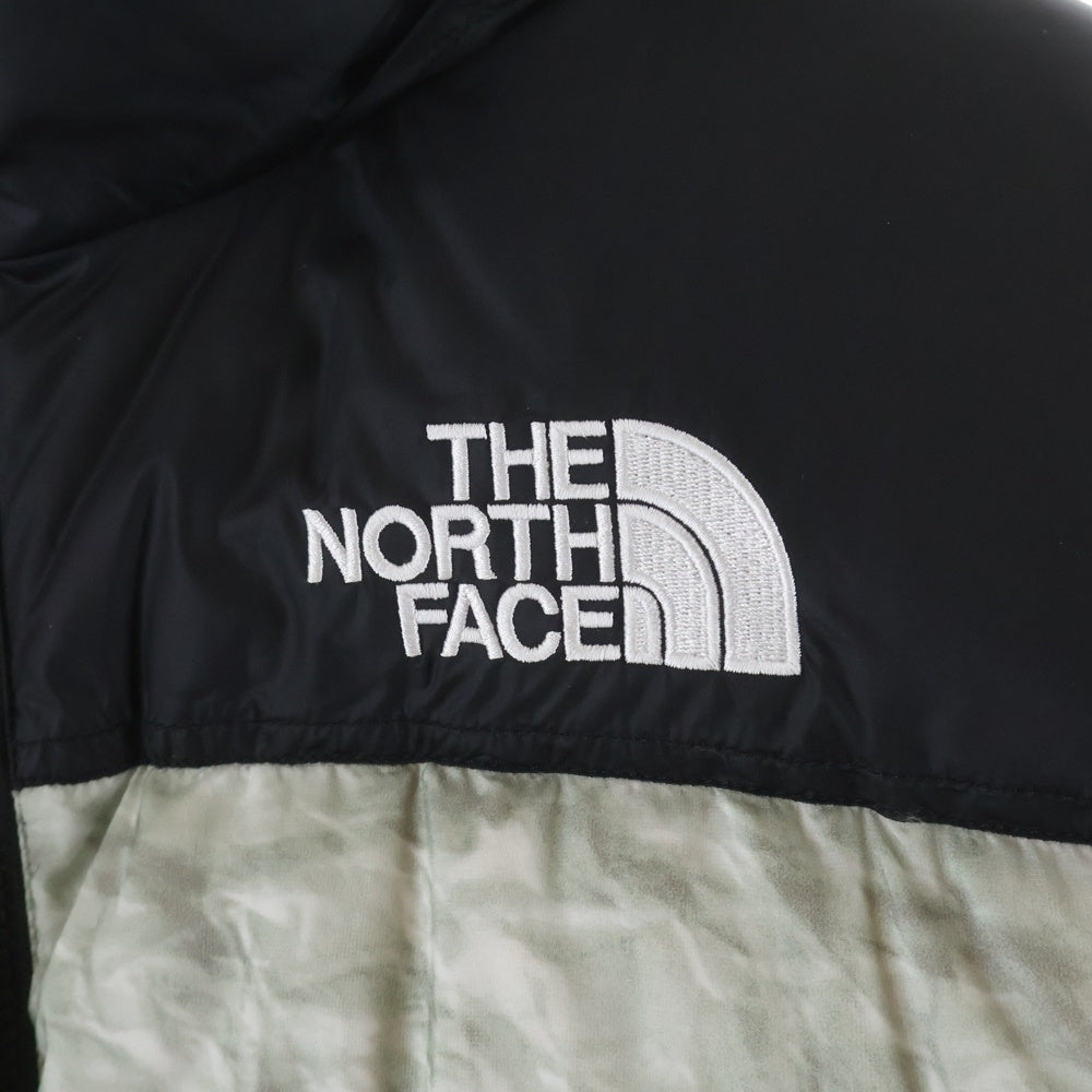 SUPREME(シュプリーム) 19AW ×THE NORTH FACE Paper Print Nuptse Jacket ザ ノースフェイス ペーパープリント ヌプシ ナイロン ダウンジャケット グレー ND91806I
