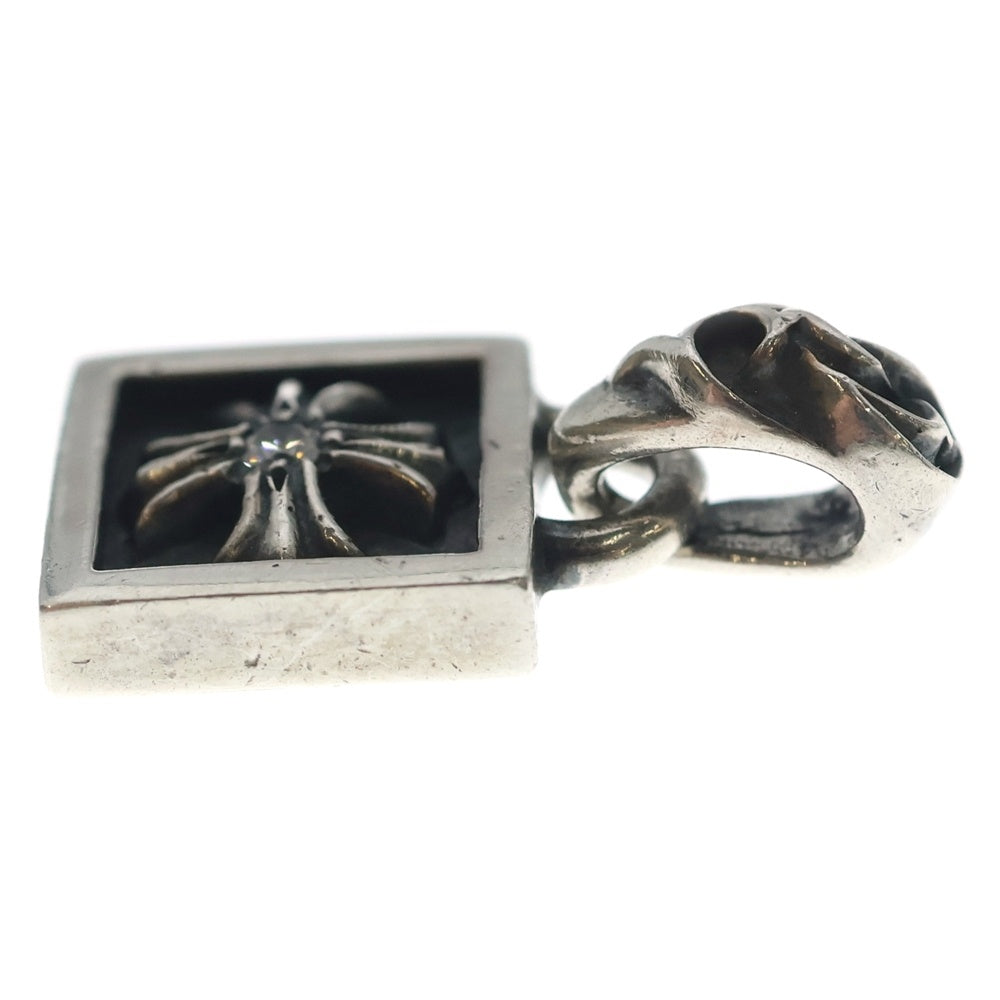 CHROME HEARTS(クロムハーツ) FRAMED CH PLUS 1DIA フレームドCHプラス 1ダイヤ ペンダントトップ シルバー