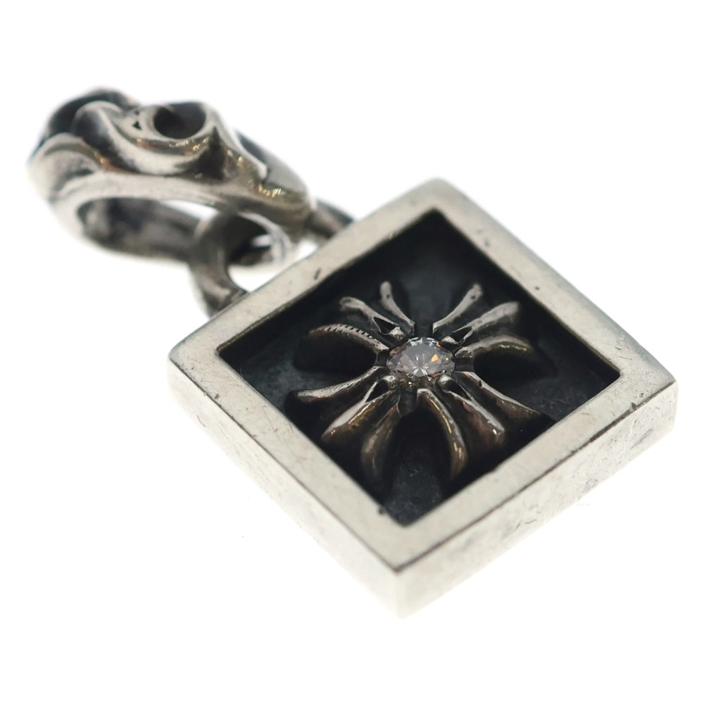 CHROME HEARTS(クロムハーツ) FRAMED CH PLUS 1DIA フレームドCHプラス 1ダイヤ ペンダントトップ シルバー