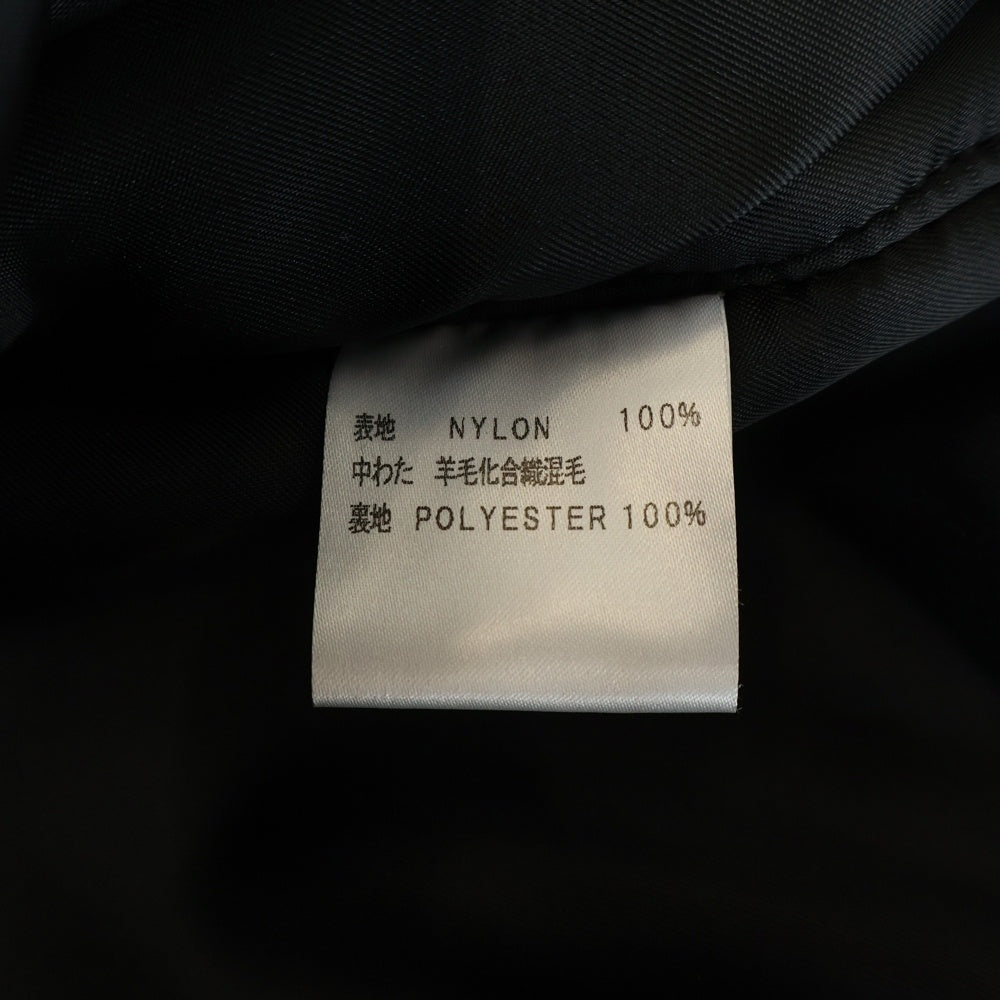 CALEE(キャリー) MA-1 Type jacket ジップアップナイロンジャケット ブラック 20AW064