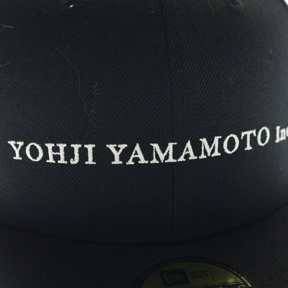 NEW ERA(ニューエラ) ×YOHJI YAMAMOTO ヨウジヤマモト フロントロゴエンブロイダリー ベースボールキャップ ブラック HN-H94-866