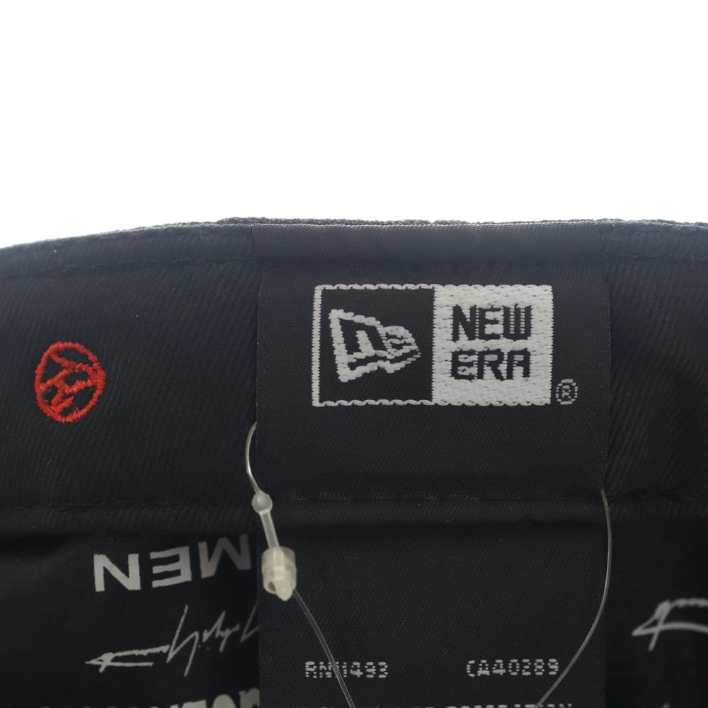 NEW ERA(ニューエラ) ×YOHJI YAMAMOTO ヨウジヤマモト フロントロゴエンブロイダリー ベースボールキャップ ブラック HN-H94-866