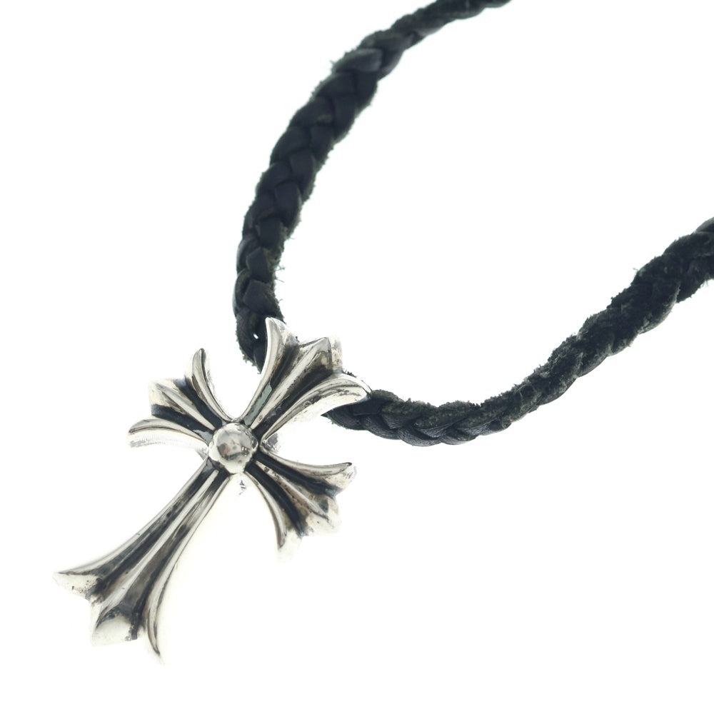 CHROME HEARTS(クロムハーツ) CH CRS SMLスモールCHクロス BC ボロチップブレイド ネックレス シルバー BCA220