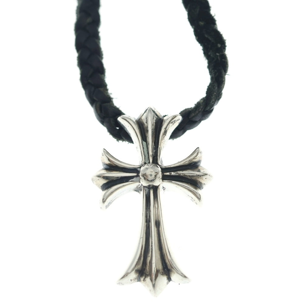 CHROME HEARTS(クロムハーツ) CH CRS SMLスモールCHクロス BC ボロチップブレイド ネックレス シルバー BCA220