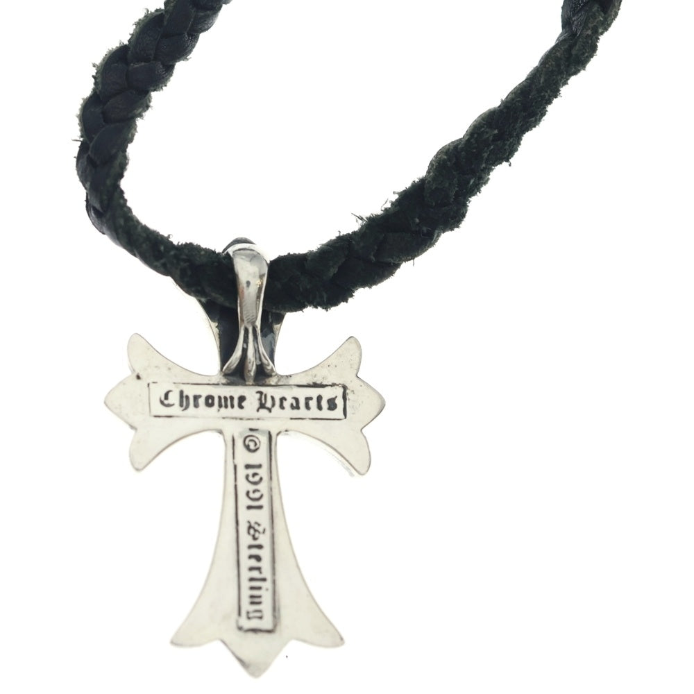 CHROME HEARTS(クロムハーツ) CH CRS SMLスモールCHクロス BC ボロチップブレイド ネックレス シルバー BCA220