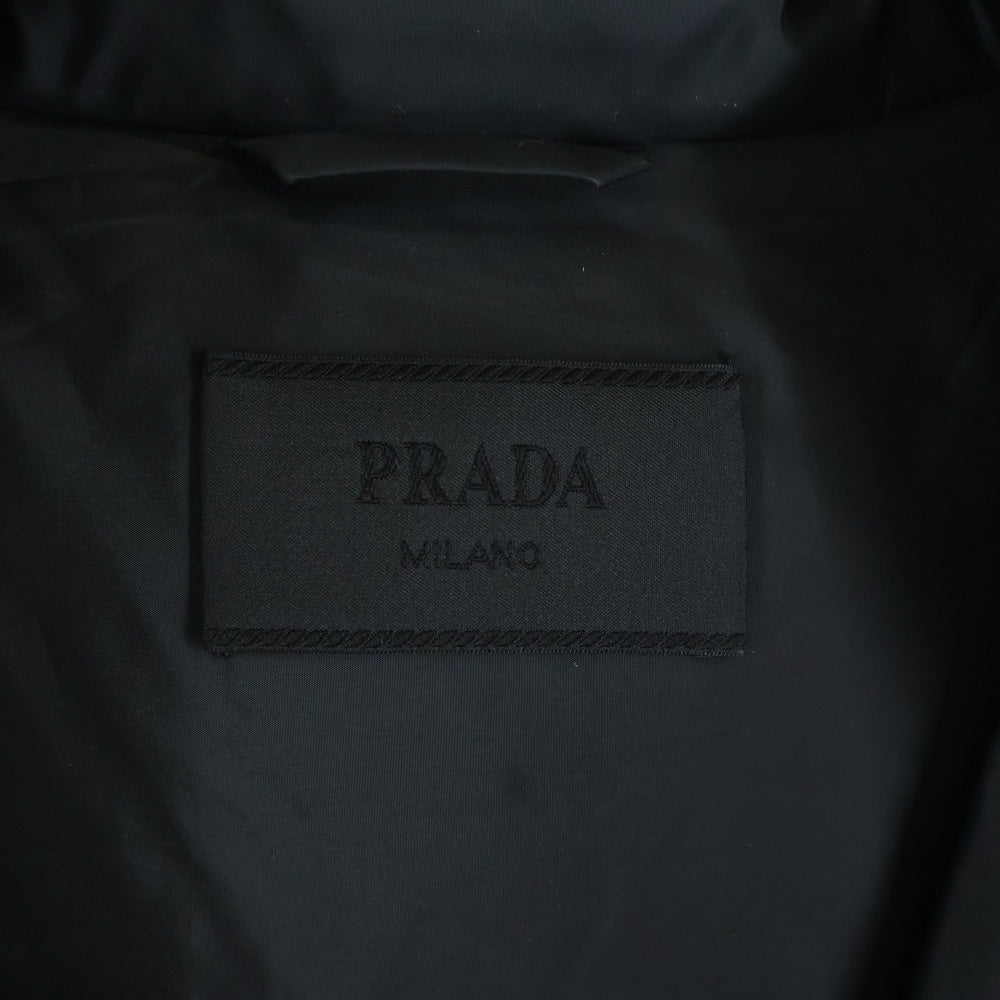 PRADA(プラダ) NYLON PIUMA NERO 三角ロゴプレート ナイロン ダウンジャケット ブラック SGY091 R132