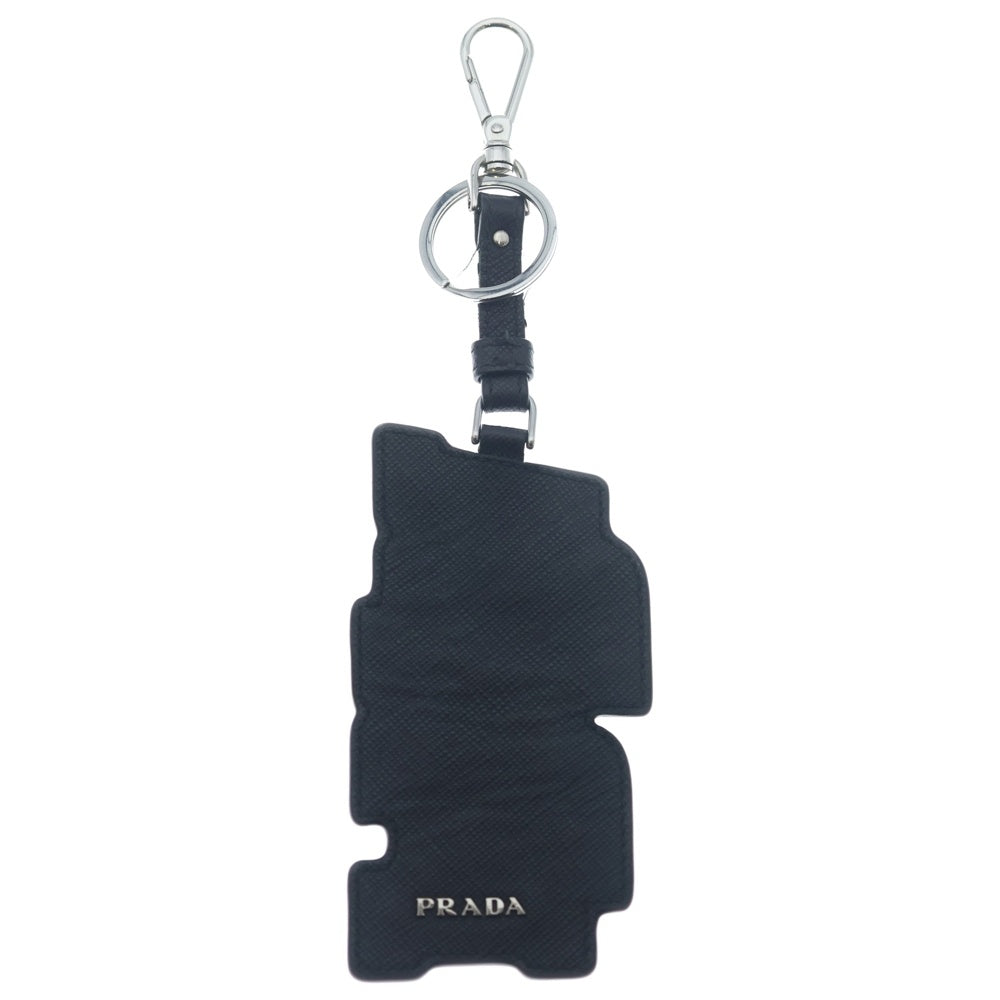 PRADA(プラダ) LOGO SAFFIANO LEATHER KEYRING BAG CHARM サフィアーノ レザー キーリング バッグチャーム ブラック 2TL253