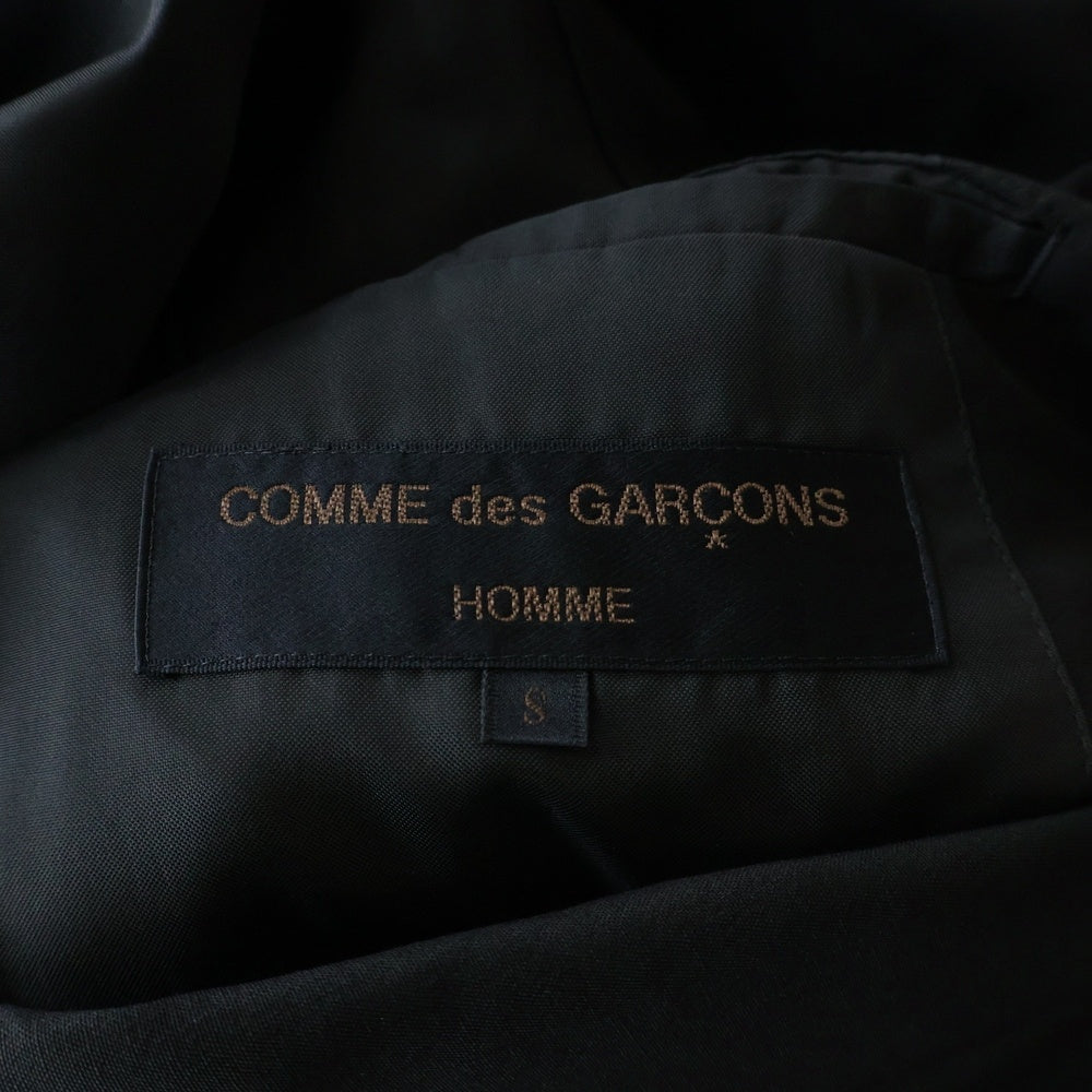 COMME des GARCONS HOMME(コムデギャルソンオム) 90S VINTAGE ヴィンテージ フロントポケットパイピンク ノッチドラペル 3B シングルテーラードジャケット ブラック HJ-02047S AD1996