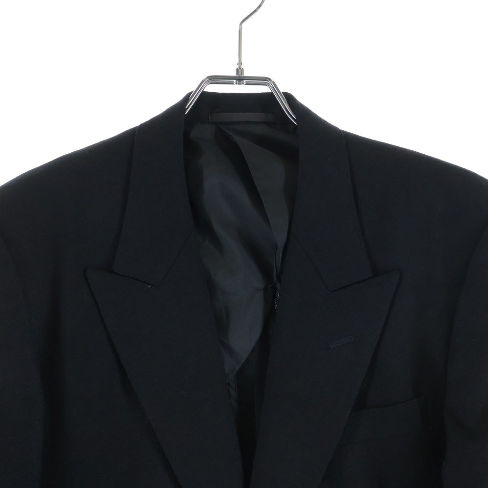 COMME des GARCONS HOMME PLUS(コムデギャルソンオムプリュス) 90S VINTAGE ヴィンテージ ピークドラペル 1B モヘヤ混 ウール シングルテーラードジャケット ブラック PJ-10003S AD1995