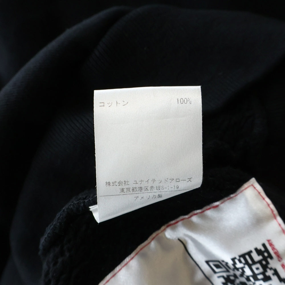 NO BRAND(ノーブランド) CHERRY LOS ANGELES LOGO CREWNECK SWEAT チェリーロサンゼルス ロゴ刺繍 クルーネックスウェット ブラック 5568-343-0240