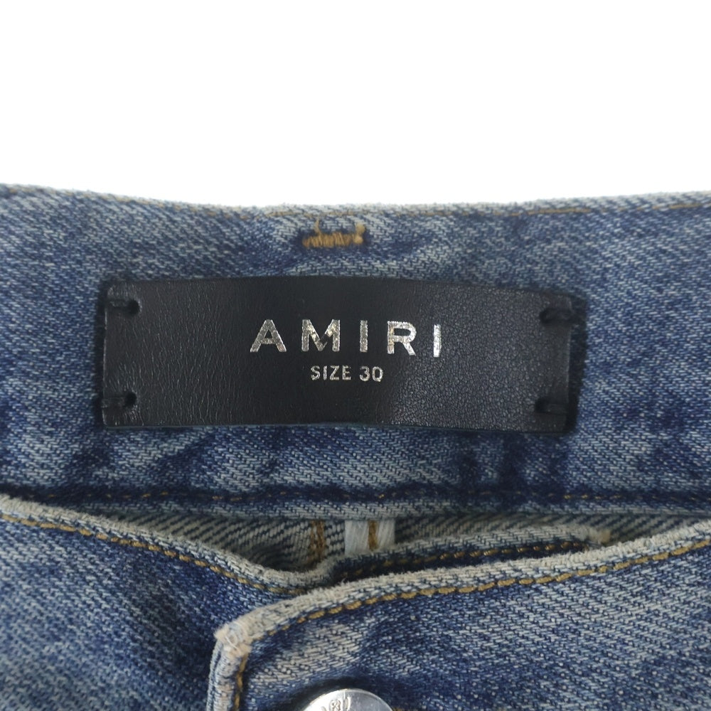 AMIRI(アミリ) 25SS DEBOSSED MA QUAD CARPENTER エンボスロゴ ダブルニー カーペンターパンツ インディゴブルー SRAMDNGH1055ASMRBC00