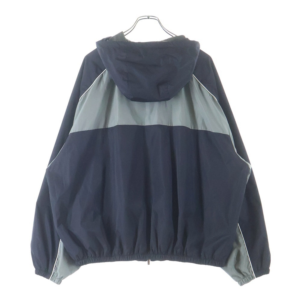 miumiu(ミュウミュウ) 25SS Technical Nylon Zip Up Jacket テクニカル ジップアップ ジャケット ブルゾン グレー/ブラック ML1220 S000