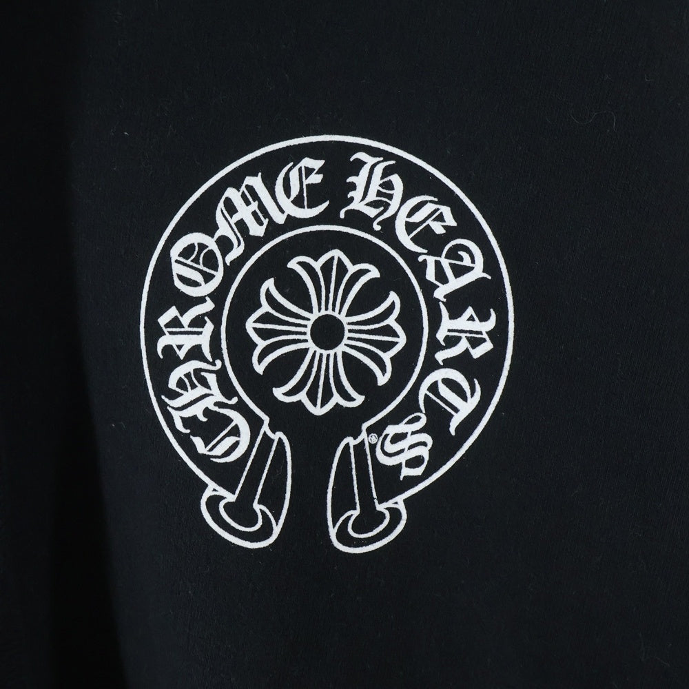 CHROME HEARTS(クロムハーツ) Back Grad Circle Logo Hoodie アームフローラル グラデーションサークルプリント プルオーバー パーカー ブラック