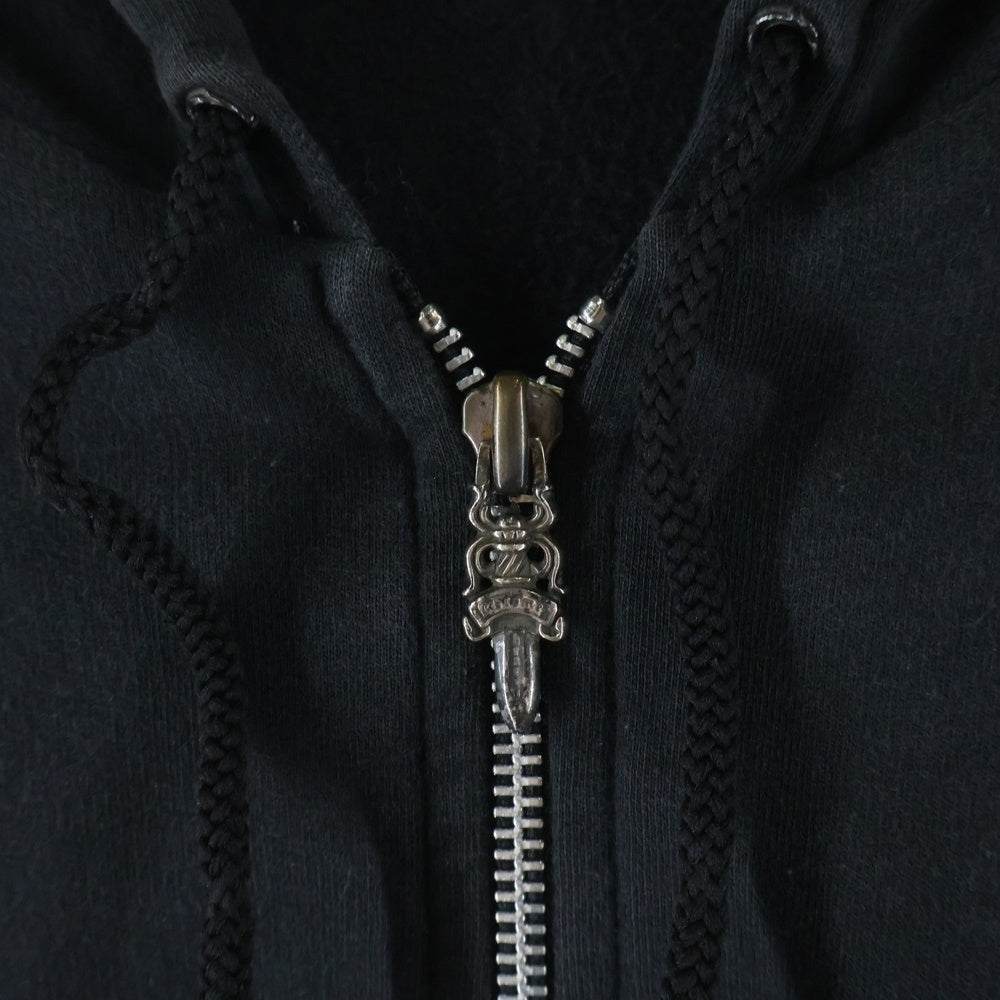 CHROME HEARTS(クロムハーツ) OLD オールド アームフローラルクロス ホースシュープリント ダガージップパーカー ブラック