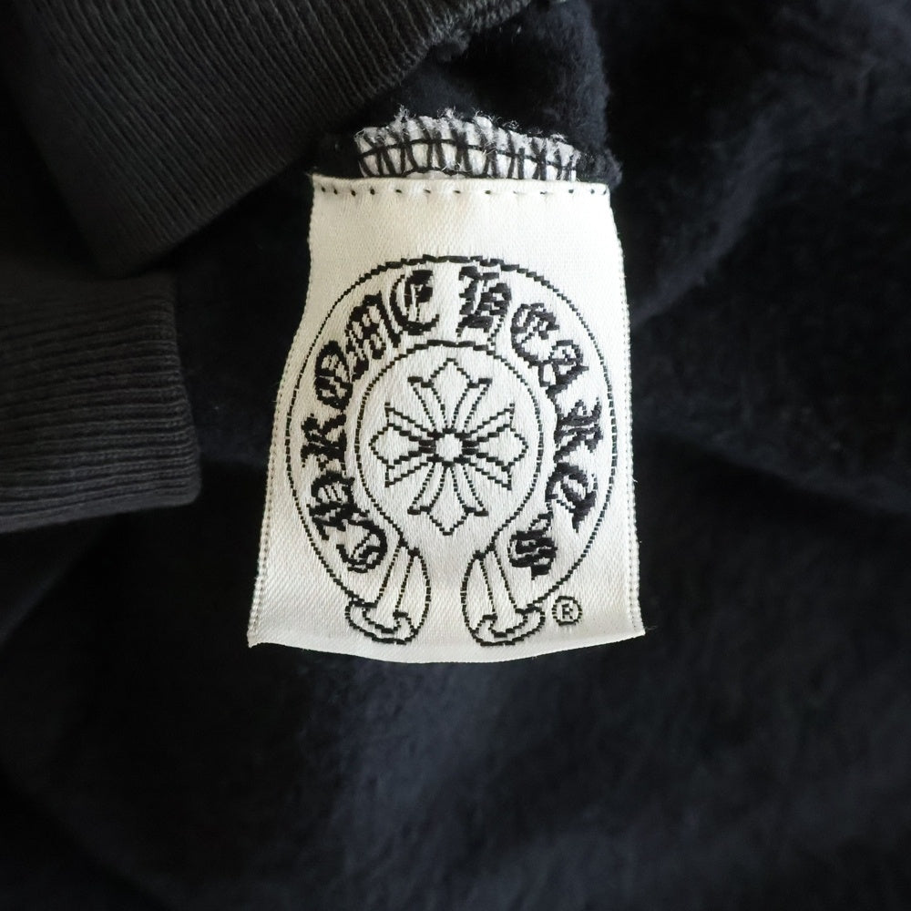 CHROME HEARTS(クロムハーツ) OLD オールド アームフローラルクロス ホースシュープリント ダガージップパーカー ブラック