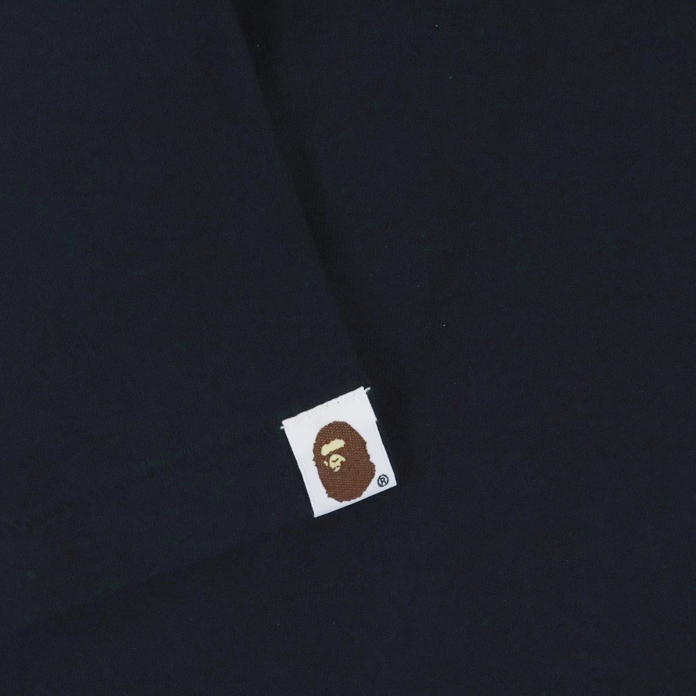 A BATHING APE(アベイシングエイプ) フロントロゴプリント 半袖Tシャツ カットソー ブラック 001TEL301025M