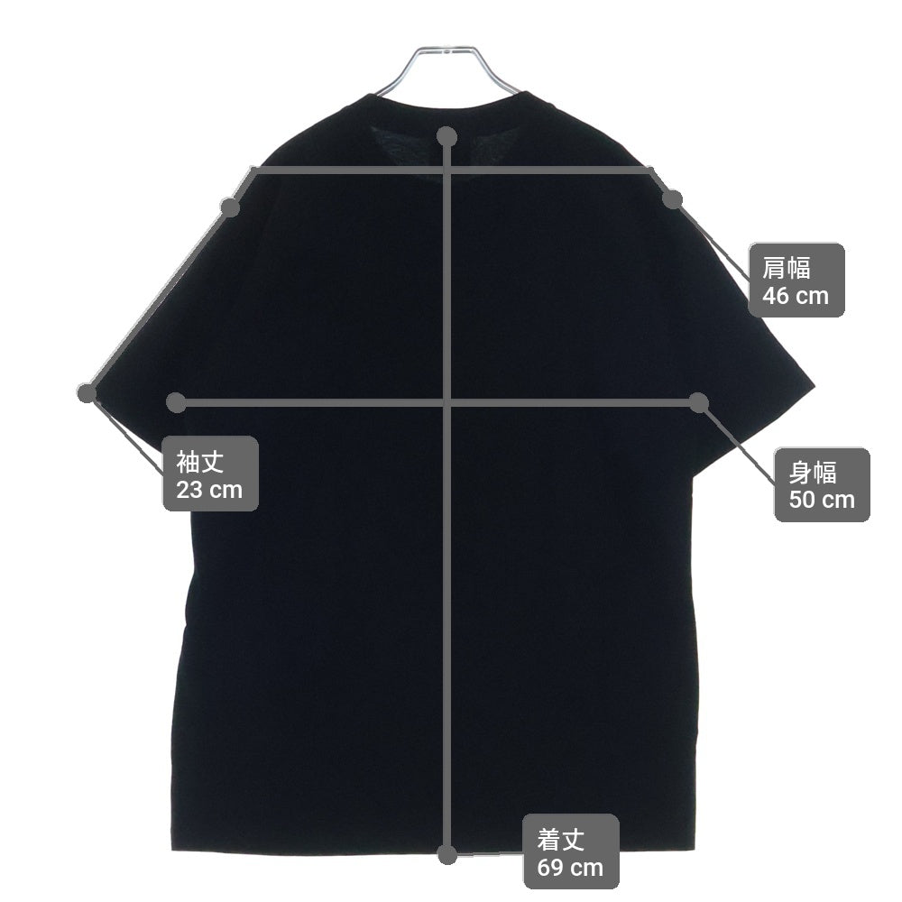A BATHING APE(アベイシングエイプ) フロントロゴプリント 半袖Tシャツ カットソー ブラック 001TEL301025M