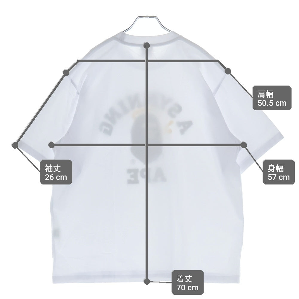 A BATHING APE(アベイシングエイプ) ×Spotify×SYNA World by Central Cee College Relaxed Fit Tee スポティファイ×シナ ワールド バイ セントラル シー 半袖Tシャツ 0ZXTEM933101P