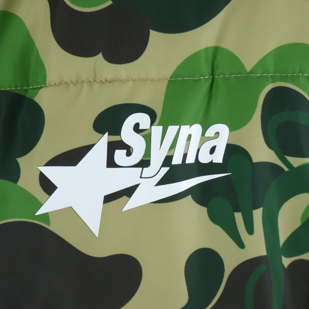 A BATHING APE(アベイシングエイプ) BAPE X SPOTIFY BY CENTRAL CEE CAMO PUFFER JACKET カモフラ ダウン ジャケット グリーン 0ZXJKM908411P