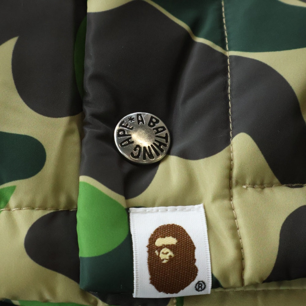 A BATHING APE(アベイシングエイプ) BAPE X SPOTIFY BY CENTRAL CEE CAMO PUFFER JACKET カモフラ ダウン ジャケット グリーン 0ZXJKM908411P