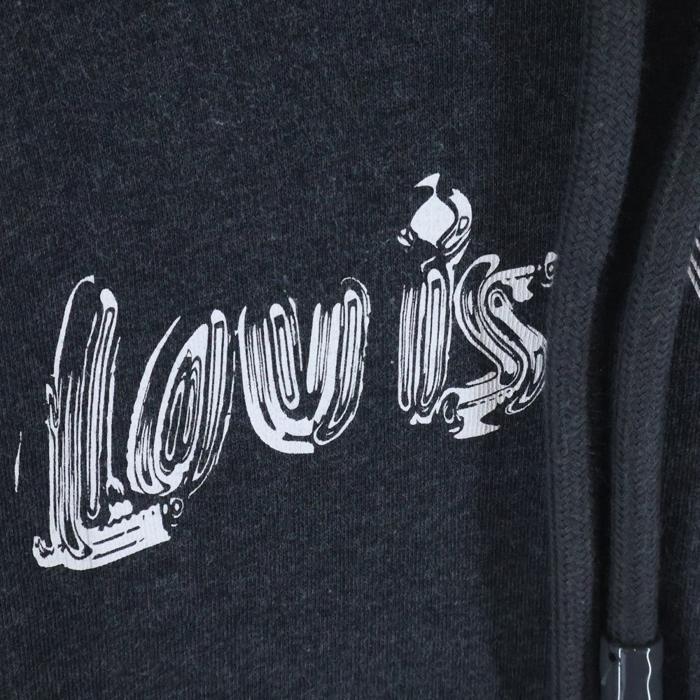 LOUIS VUITTON(ルイヴィトン) 24SS ロゴプリント プルオーバーパーカー グレー RM241MQ UYR HQY47W