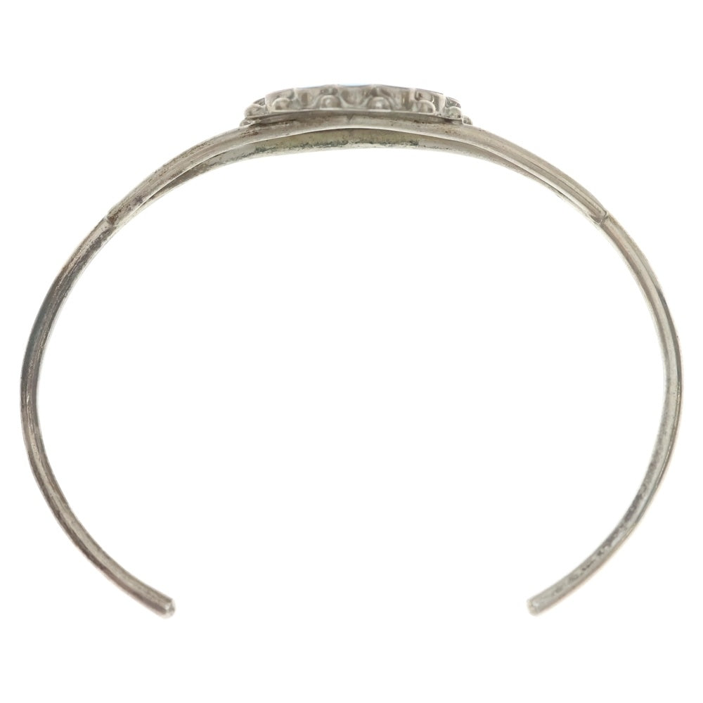 INDIAN JEWELRY(インディアンジュエリー) ZUNI ズニ族 CR刻印 サンフェイス インレイワーク バングル ブレスレット シルバー