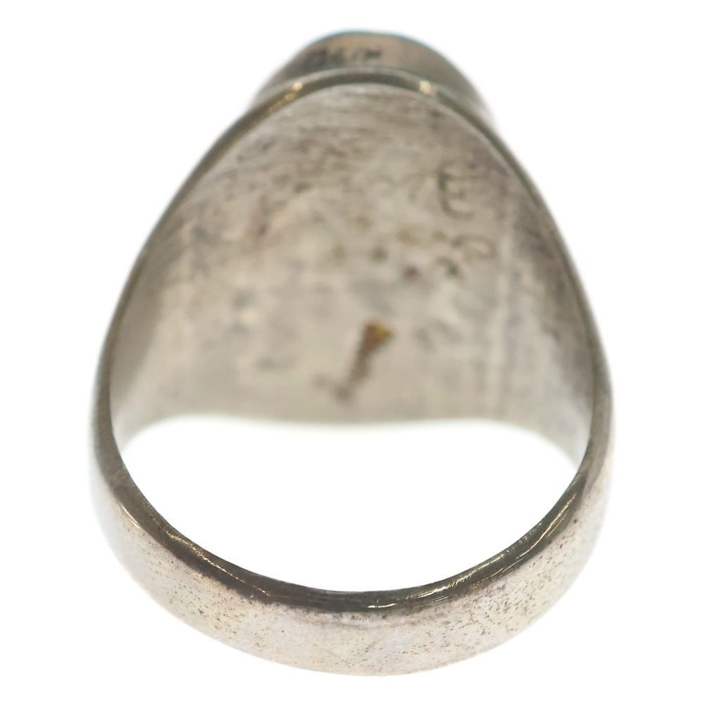 INDIAN JEWELRY(インディアンジュエリー) ZUNI ズニ族 珊瑚インレイワーク リング シルバー