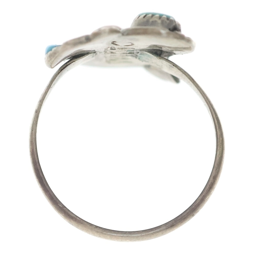 INDIAN JEWELRY(インディアンジュエリー) ZUNI NIETC刻印 ズニ族 スネークアイ リング シルバー