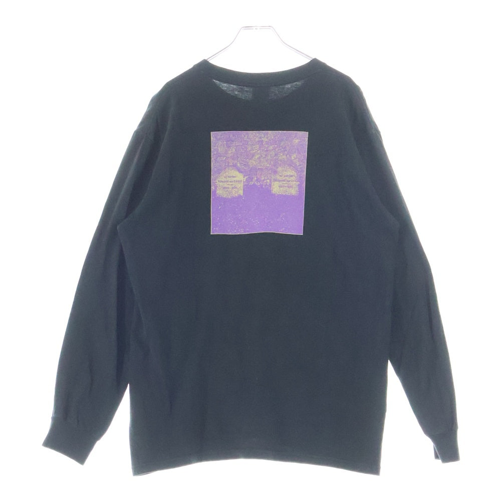 SUPREME(シュプリーム) 19SS The Real Shit L/S Tee ザ リアル シット フロントロゴ ロングスリーブ クルーネック長袖Tシャツ カットソー ブラック