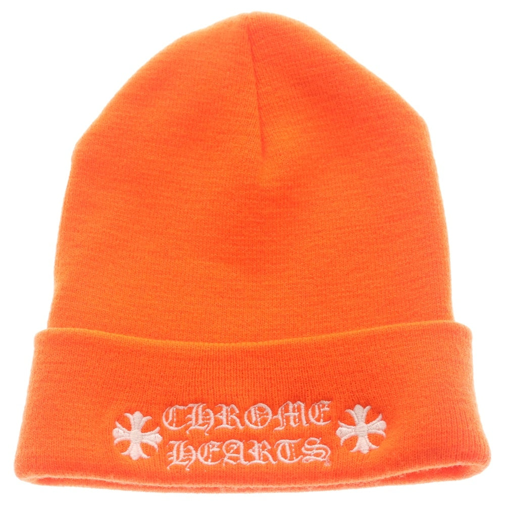 CHROME HEARTS(クロムハーツ) WOOL WATCH CAP ウールワッチキャップ CHプラスステッチアクリルビーニー オレンジ