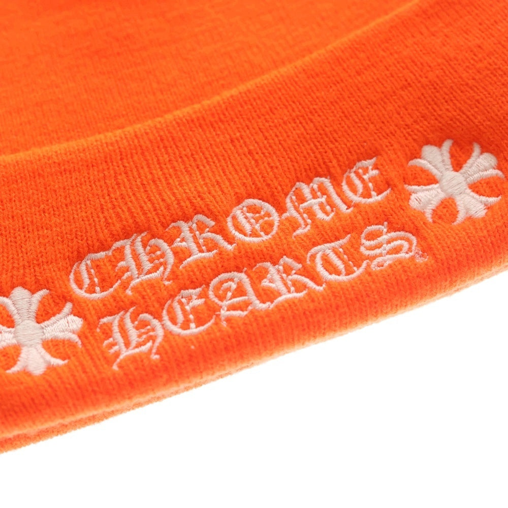 CHROME HEARTS(クロムハーツ) WOOL WATCH CAP ウールワッチキャップ CHプラスステッチアクリルビーニー オレンジ