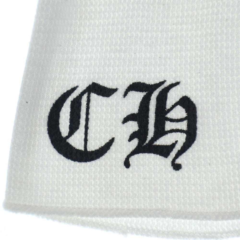 CHROME HEARTS(クロムハーツ) ホースシュープリント サーマル長袖Tシャツ カットソー クルーネックTシャツ ホワイト