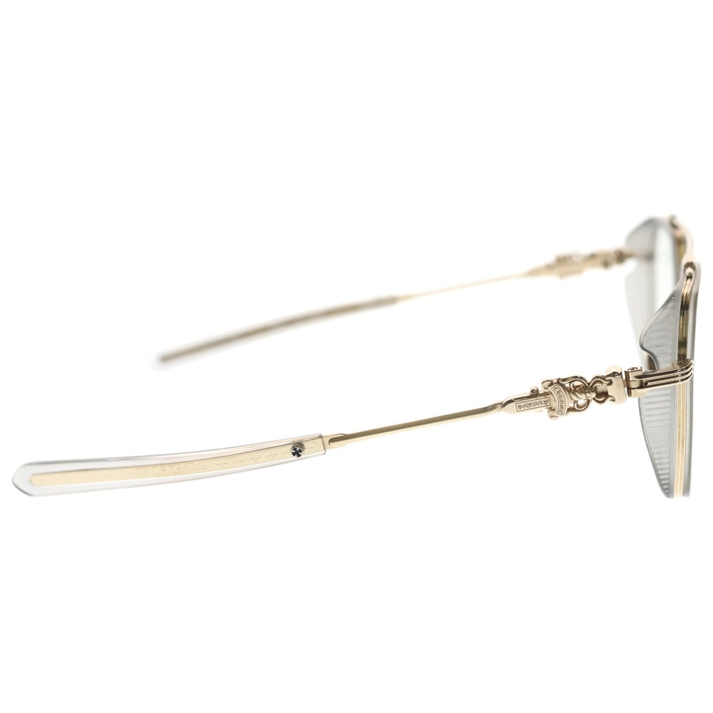 CHROME HEARTS(クロムハーツ) HOTATION ホテーション ヘキサゴンシェイプ ダブルブリッジ ダガー サングラス アイウェア 眼鏡 ゴールド