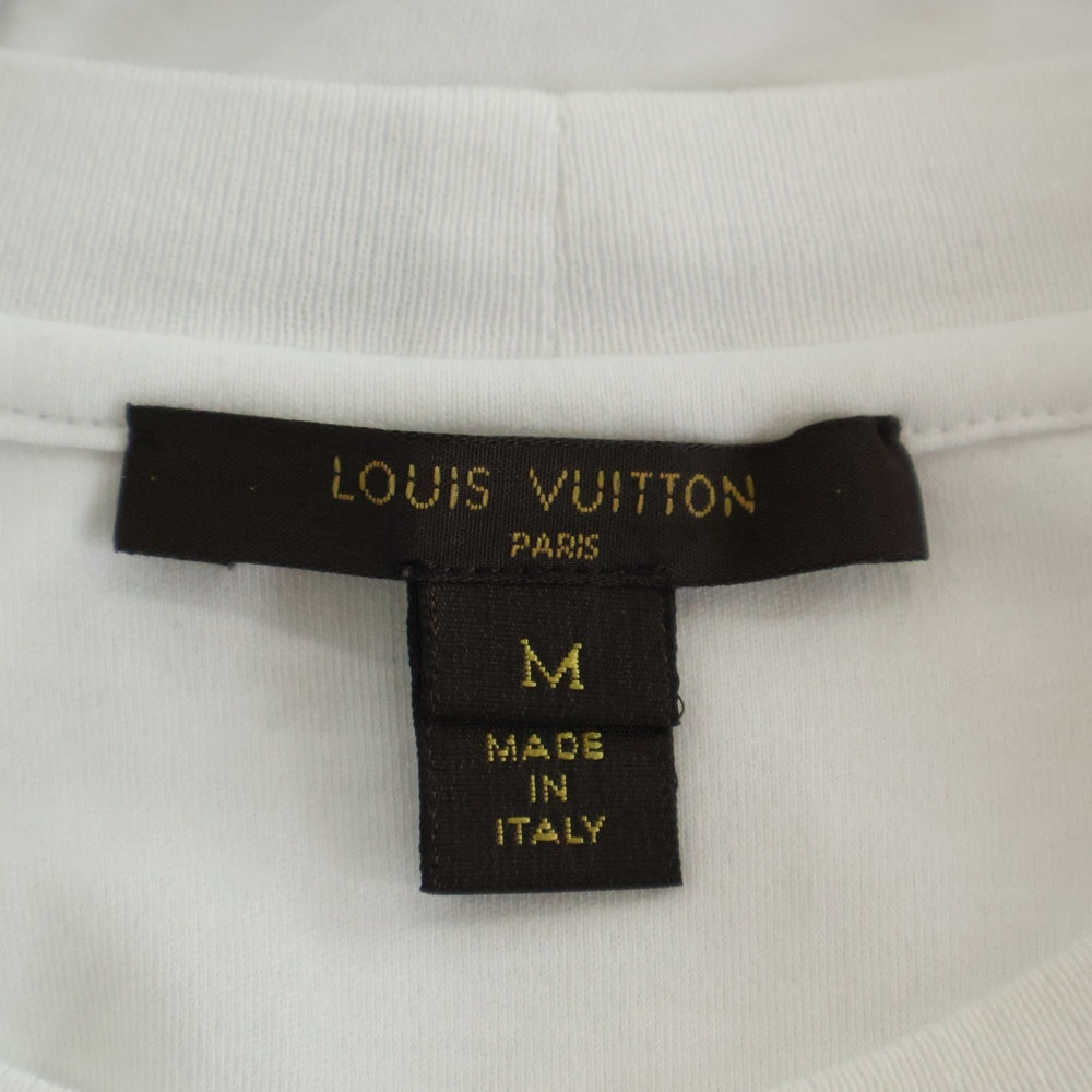 LOUIS VUITTON(ルイヴィトン) 17AW ワッペン付き クルーネック 半袖Tシャツ カットソー ホワイト RW172W JG2 FDTS06