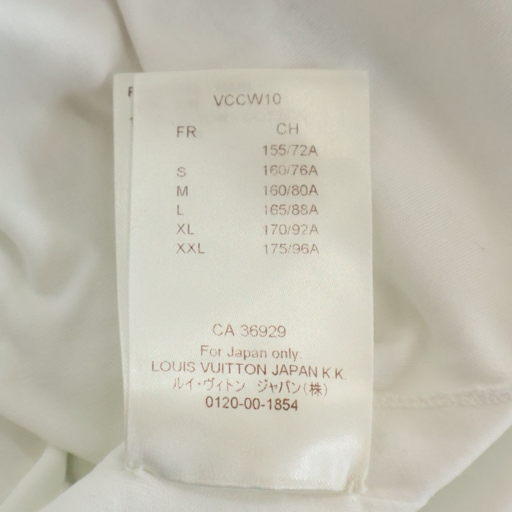 LOUIS VUITTON(ルイヴィトン) 17AW ワッペン付き クルーネック 半袖Tシャツ カットソー ホワイト RW172W JG2 FDTS06