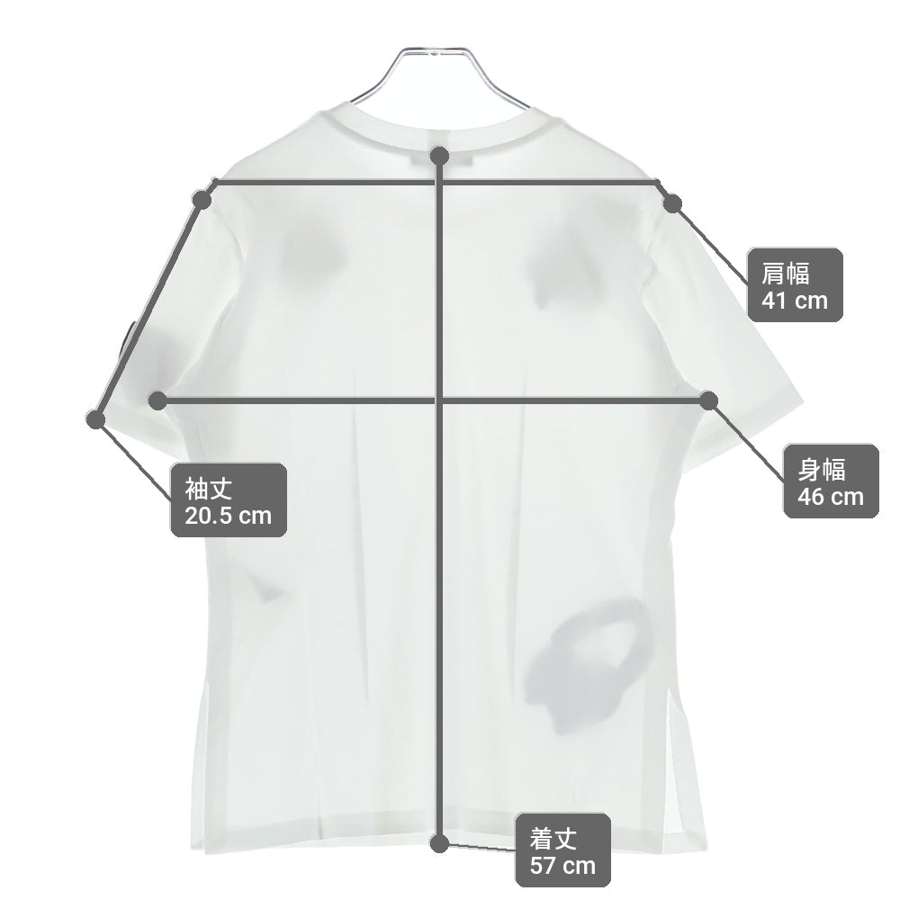 LOUIS VUITTON(ルイヴィトン) 17AW ワッペン付き クルーネック 半袖Tシャツ カットソー ホワイト RW172W JG2 FDTS06