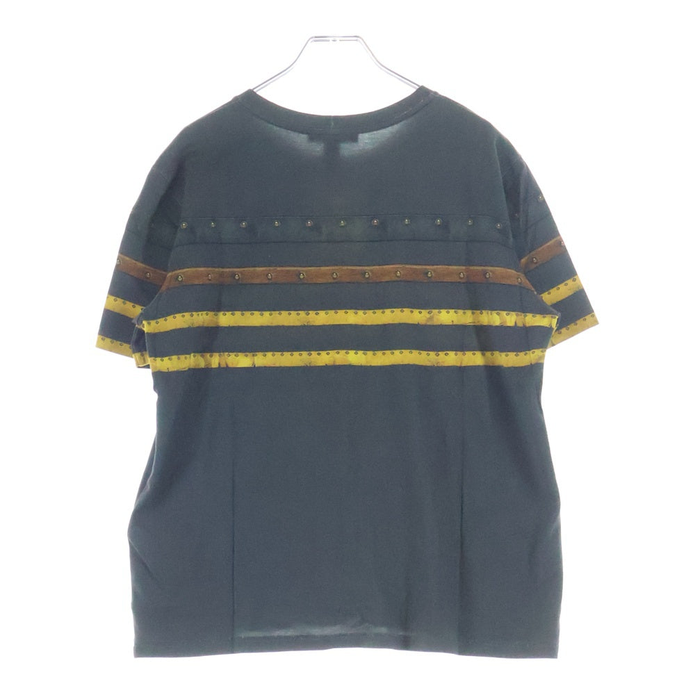 LOUIS VUITTON(ルイヴィトン) トランクプリント クルーネック コットン 半袖Tシャツ カットソー グレー RW182B IRB FFTS79
