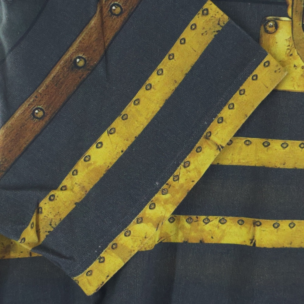 LOUIS VUITTON(ルイヴィトン) トランクプリント クルーネック コットン 半袖Tシャツ カットソー グレー RW182B IRB FFTS79